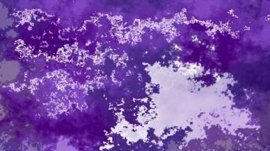 soyut animasyonlu twinkling lekeli arka plan dikişsiz döngü video - suluboya leke etkisi - renk koyu mor mor lavanta