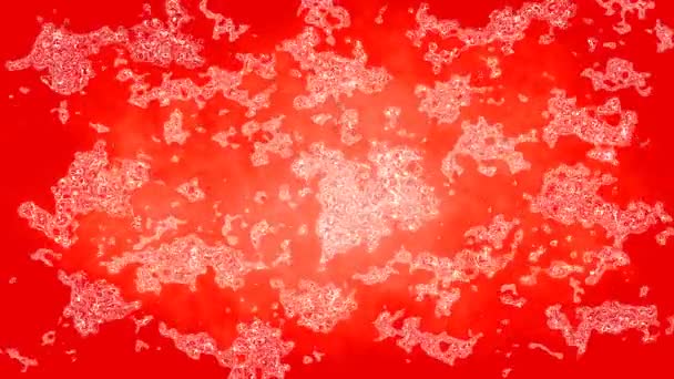 Abstrait Animé Scintillant Fond Coloré Boucle Vidéo Transparente Effet Tache — Video