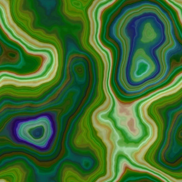 Marmor agat stenig sömlös mönster konsistens bakgrund - malakit grön, blå, khaki färg med slät yta — Stockfoto