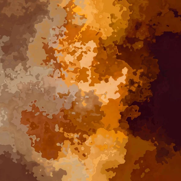 Astratto macchiato modello texture quadrato sfondo beige, tan, oro, giallo, ocra, colore marrone - pittura moderna arte - acquerello effetto splotch — Foto Stock