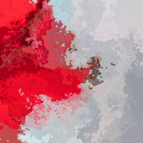 Abstracto manchado patrón textura cuadrado fondo rojo y gris color moderno arte de la pintura efecto de mancha de acuarela — Foto de Stock