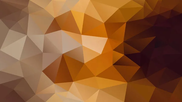 ベクトル抽象的な不規則な多角形の背景-三角形の低ポリパターン-茶色、黄土色、ベージュ、キャラメル、タワニー、シナモン、ピーナッツ、コーヒー、モカ、蜂蜜、メリゴールド色 — ストックベクタ