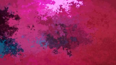 soyut animasyon ışıltılı arka plan lekeli dikişsiz döngü videosu - suluboya benek etkisi - pembe pembe mor fuşya rengi rengi