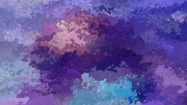 soyut animasyon ışıltılı arka plan lekeli dikdörtgen döngü videosu - suluboya lekesi etkisi - mor lavanta rengi mor mor mor leylak leylak mavisi