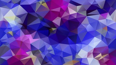 vektör soyut düzensiz çokgen arkaplan - üçgen düşük poli desen - renk kobalt kraliyet maviyole mor mauv