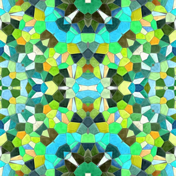 Mosaic Kaleidoscope Jewel Seamless Pattern Texture Background Multi Colored Grey — Stock Photo, Image