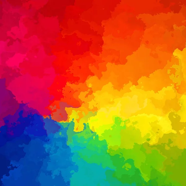 Abstract Stained Pattern Texture Square Background Full Color Spectrum Rainbow — Stock Photo, Image