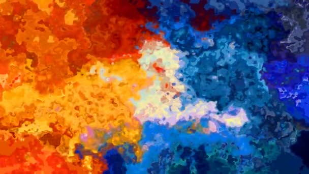 Abstract Animated Twinkling Stained Background Full Seamless Loop Video Watercolor — Stock Video