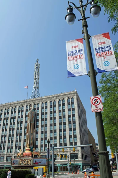 Cnn Demokratische Präsidentschaftsdebatte Detroit Michigan Usa Juli 2019 Cnn Demokratische — Stockfoto