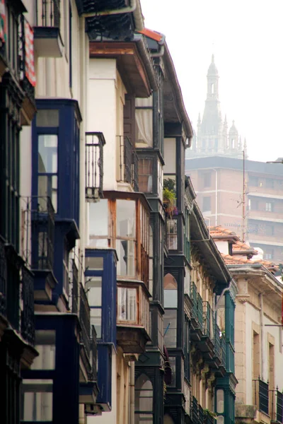Gebäude Einem Viertel Von Bilbao — Stockfoto
