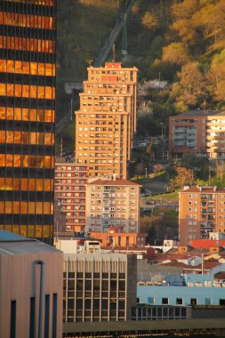 Bilbao şehrindeki şehir manzarası