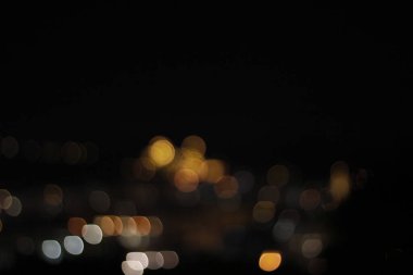 Bokeh efektli şehir ışıkları