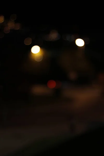 Luces Ciudad Con Efecto Bokeh — Foto de Stock