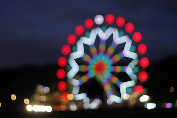 Vue Une Grande Roue Nuit — Photo