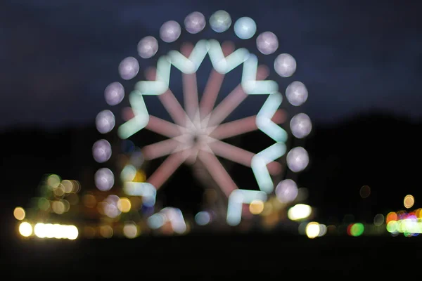 Vue Une Grande Roue Nuit — Photo