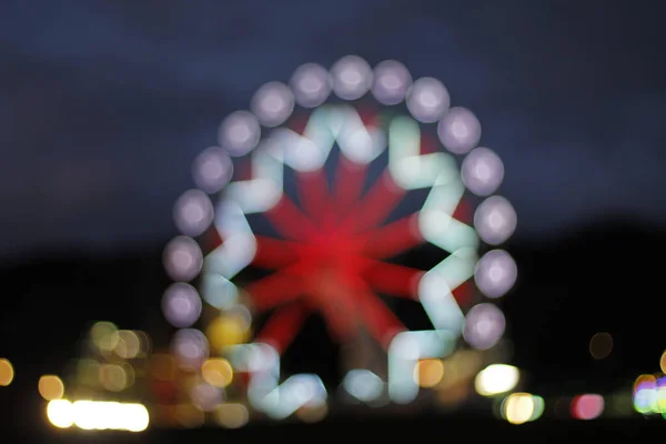 Vue Une Grande Roue Nuit — Photo