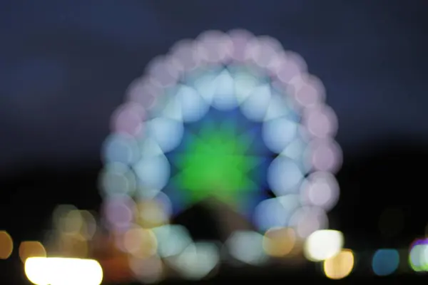 Vue Une Grande Roue Nuit — Photo