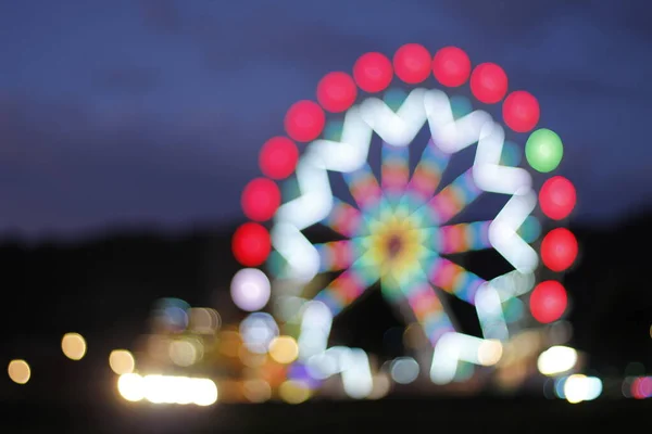 Vue Une Grande Roue Nuit — Photo