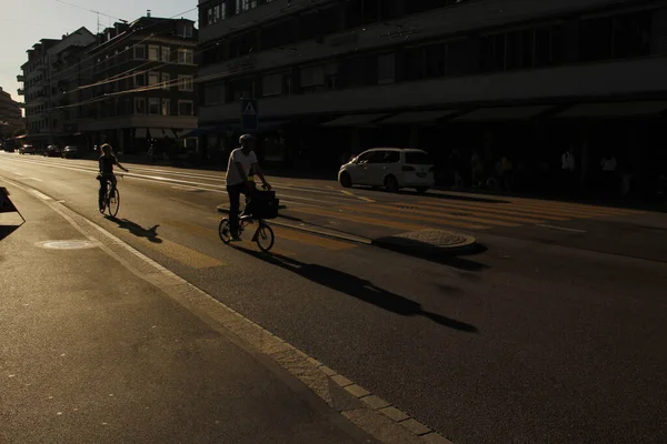Ciclismo Entorno Urbano — Foto de Stock