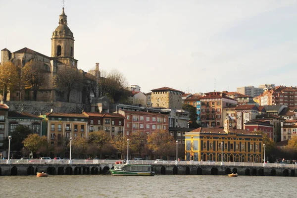 Vista Del Estuario Bilbao — Foto de Stock