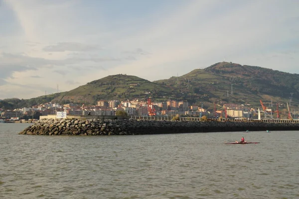 Blick Auf Die Mündung Von Bilbao — Stockfoto