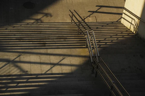 Betontreppe Der Straße — Stockfoto