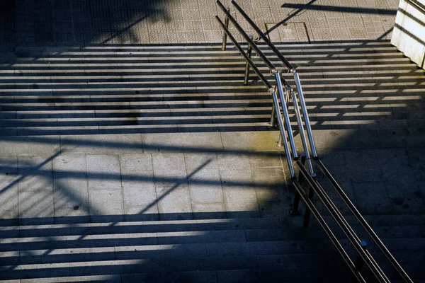 Бетонная Лестница Улице — стоковое фото