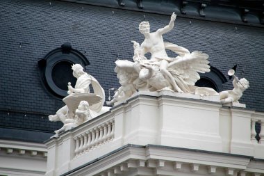 Zrich şehrinde şehir manzarası