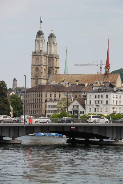 Stadsgezicht Stad Zrich — Stockfoto