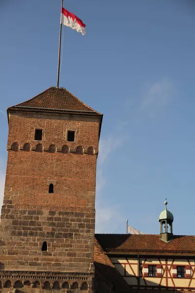 Utsikt Över Den Gamla Staden Nürnberg — Stockfoto