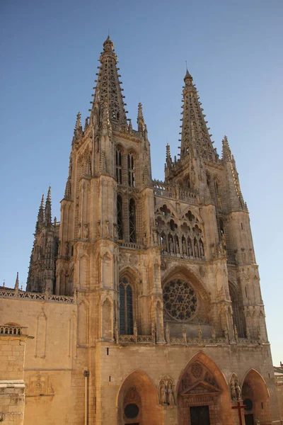 Blick Auf Die Kathedrale Von Burgos Spanien — Stockfoto