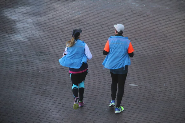 Runner Training Street — Stock Photo, Image