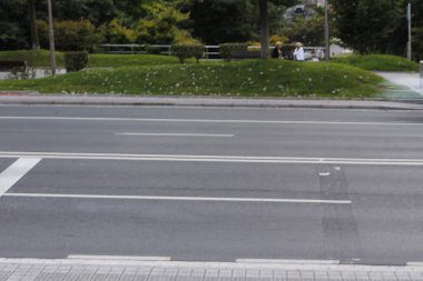 Şehir yolunda trafik vardı.