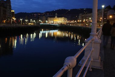 Bilbao şehrinin şehir manzarası