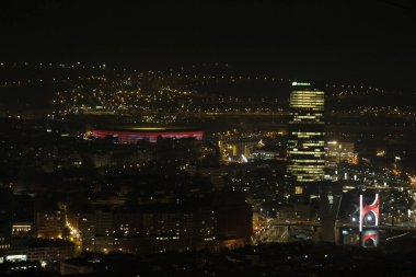 Bilbao şehrinin şehir manzarası