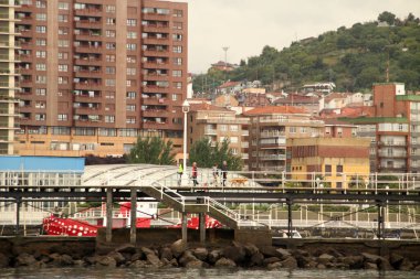 Bilbao şehrinin şehir manzarası