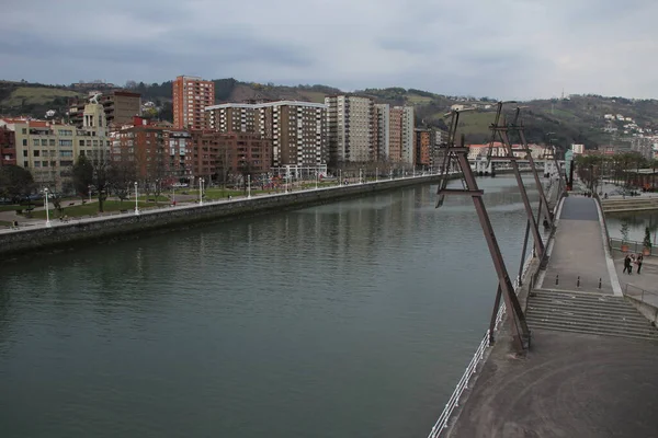 stock image Urban view in the city of Bilbao