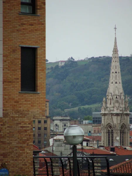 Vista Urbana Sobre Cidade Bilbau — Fotografia de Stock