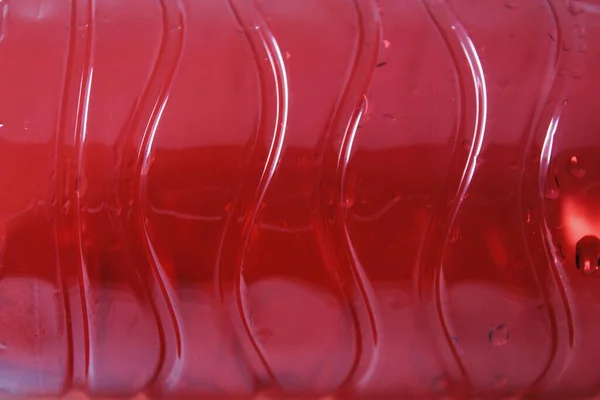 Red Plastic Bottle White Background — Stock Photo, Image