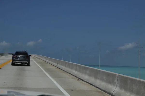 Conduire Dans Une Route Floride — Photo