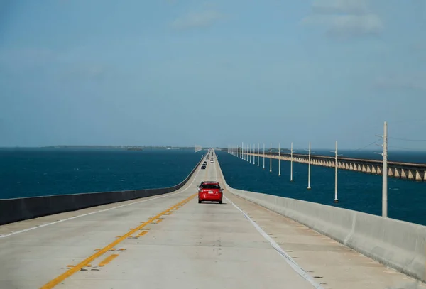 Conduire Dans Une Route Floride — Photo