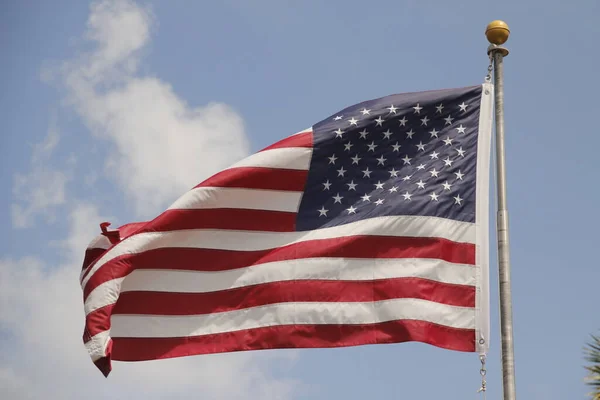 米国の旗を振って — ストック写真