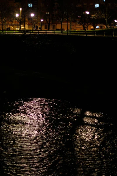 Бильбао Ночью — стоковое фото