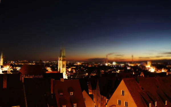 Urbanscape Cidade Velha Nuremberg — Fotografia de Stock