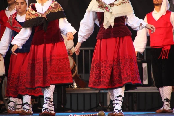 Halk Festivalinde Geleneksel Bas Dansı — Stok fotoğraf