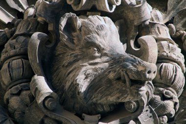 Almanya 'nın eski Dresden kentindeki anıtsal mimari