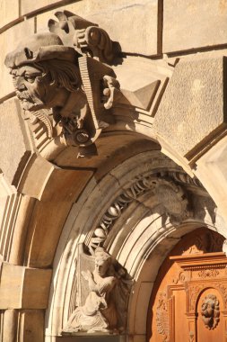 Almanya 'nın eski Dresden kentindeki anıtsal mimari