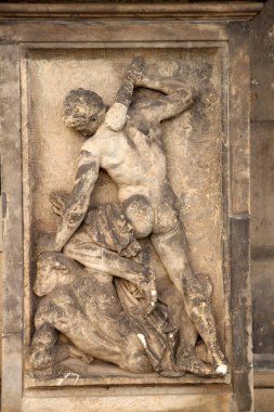 Almanya 'nın eski Dresden kentindeki anıtsal mimari