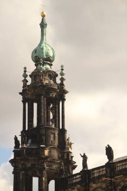 Almanya 'nın eski Dresden kentindeki anıtsal mimari