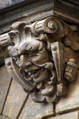 Almanya 'nın eski Dresden kentindeki anıtsal mimari